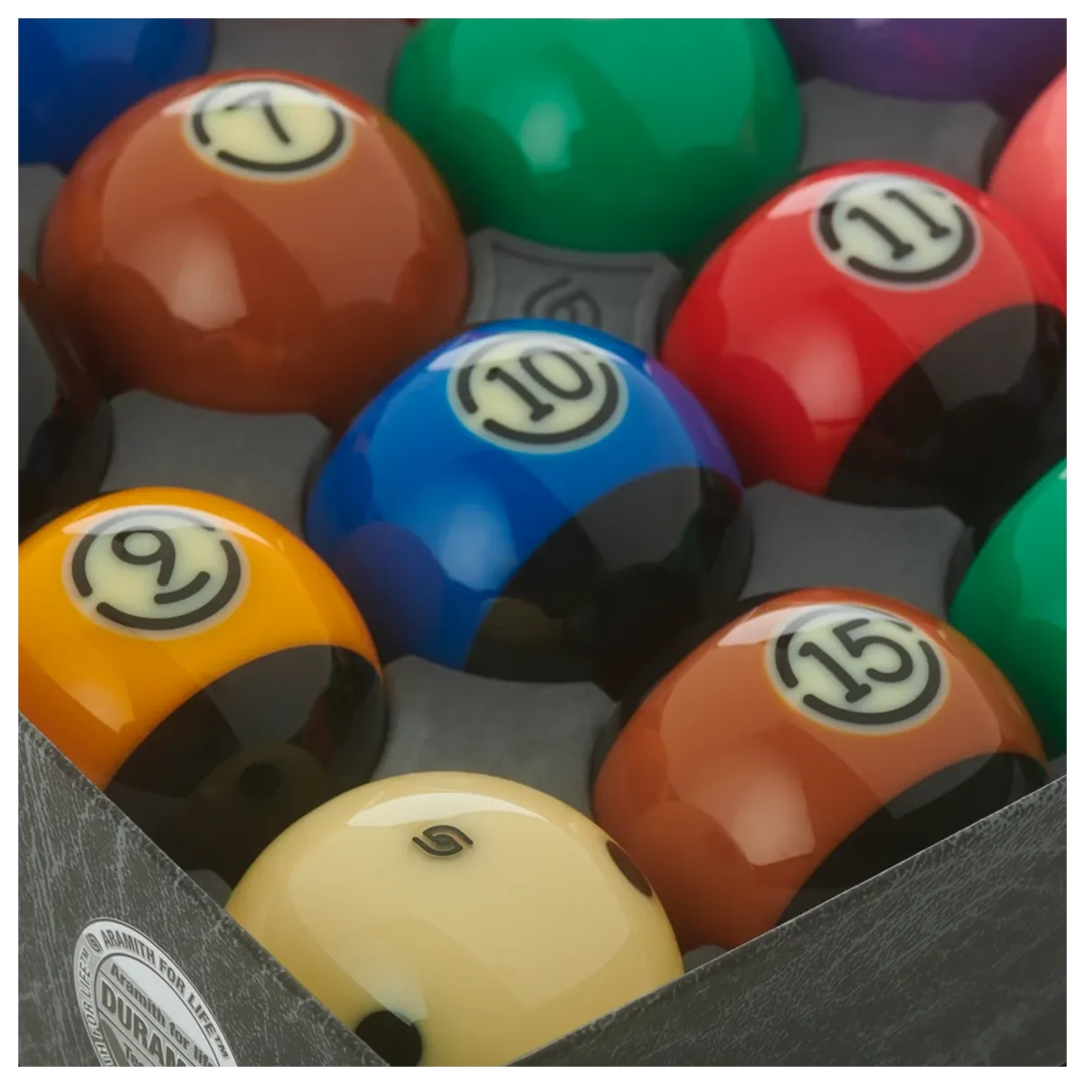 Aramith 2¼-Inch Tournament Black Pool Ball Set - Image 4