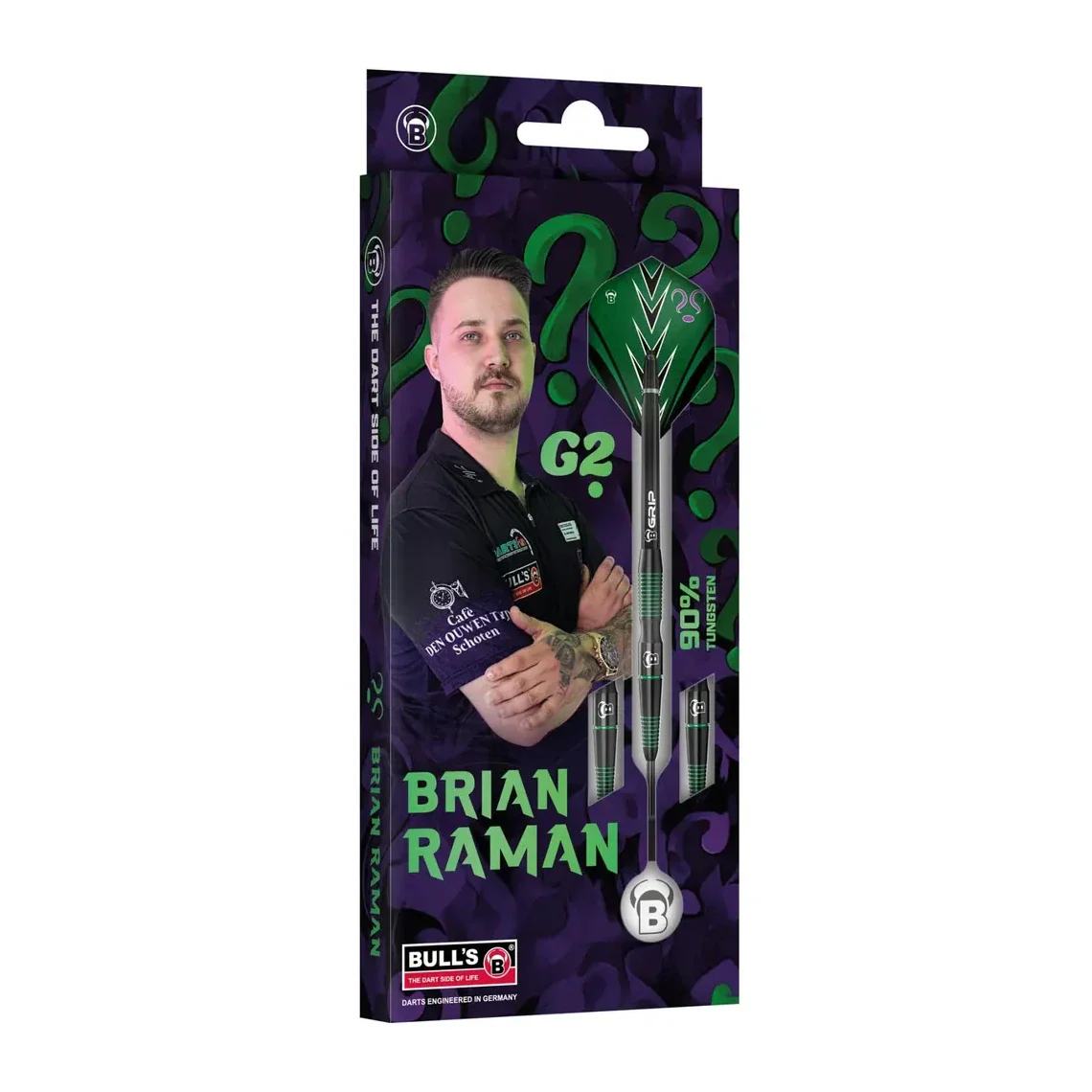 Bulls Brian Raman G2 Champions 90% Tungsten Darts - 24g - Image 5