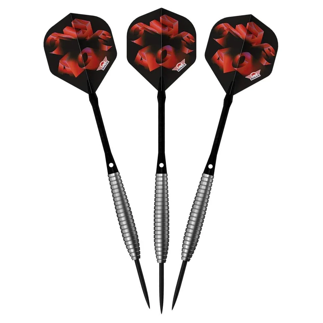 Bulls NL Chaos Red 90% Tungsten Steel Tip Darts 26g - Image 3
