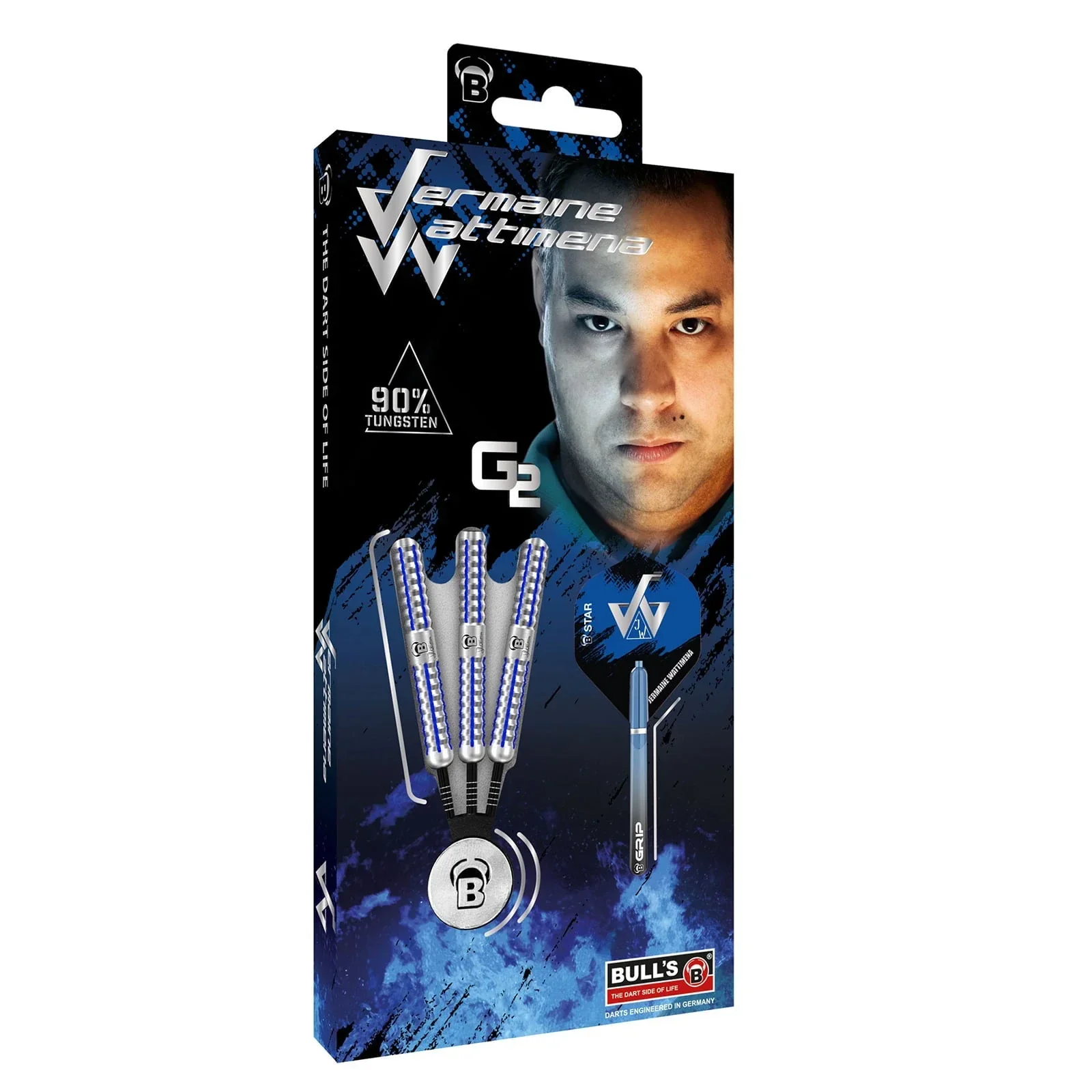 Bulls Jermaine Wattimena G2 22g Steel Tip Darts - Image 4