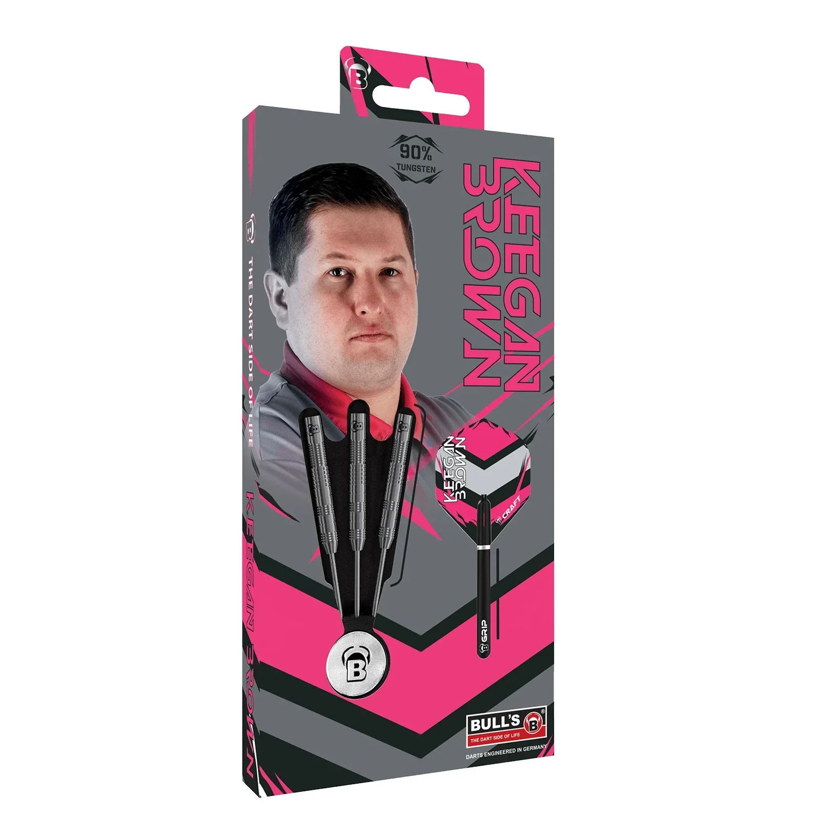 Bulls Keegan Brown 22g Steel Tip Darts - Image 4