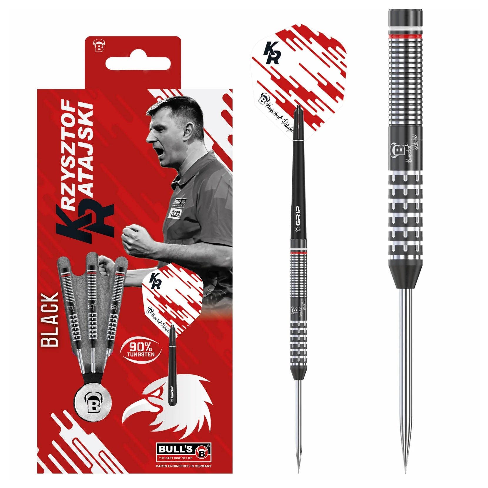 Bulls Krzysztof Ratajski G2 Black Edition 26g Darts - Image 3