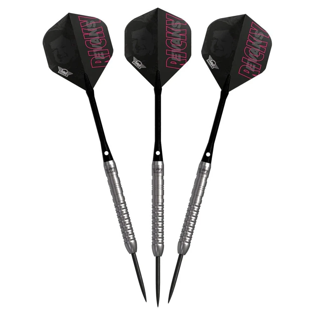 Bulls NL Ricky Evans E2 80% Tungsten Steel Tip Darts 25g - Image 3