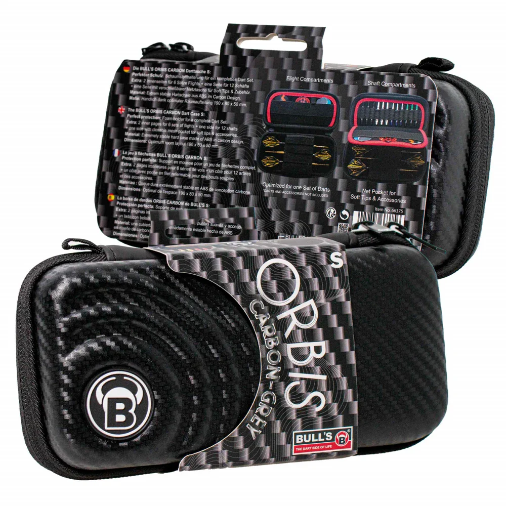 Bulls Orbis S HS Small Carbon Grey Darts Hard Case - Image 4