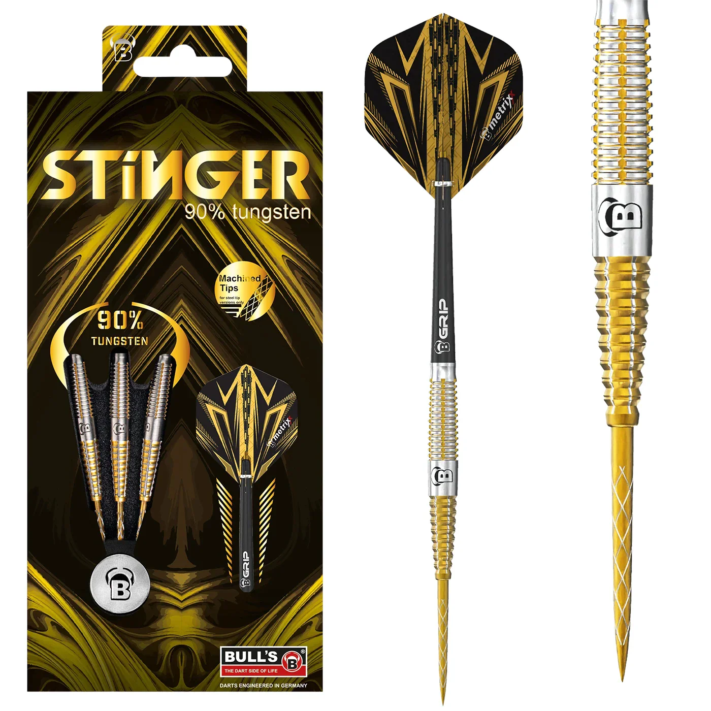 Bulls Stinger Gold Titanium 23g Steel Tip Darts - Image 6