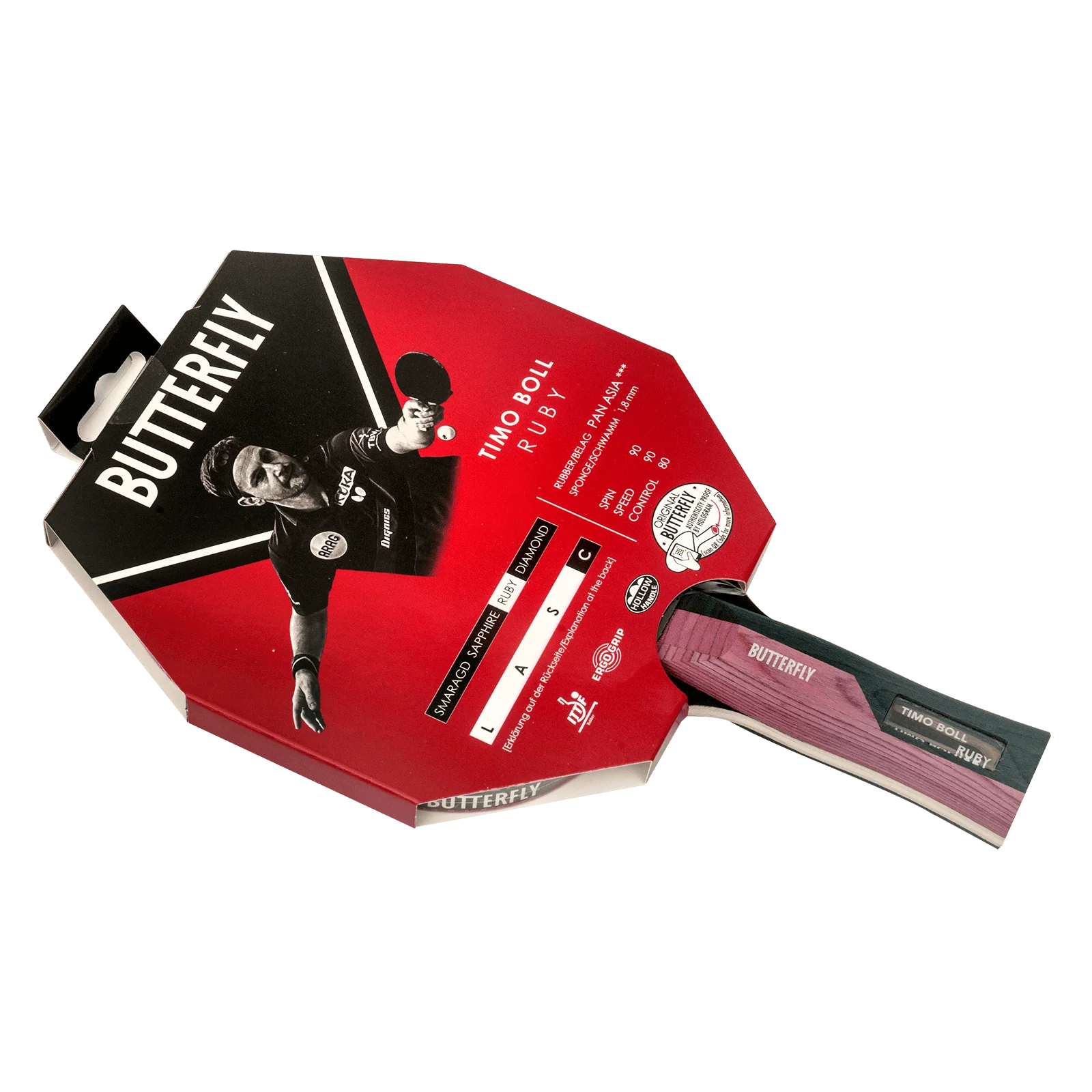 Butterfly Timo Boll Ruby Table Tennis Bat