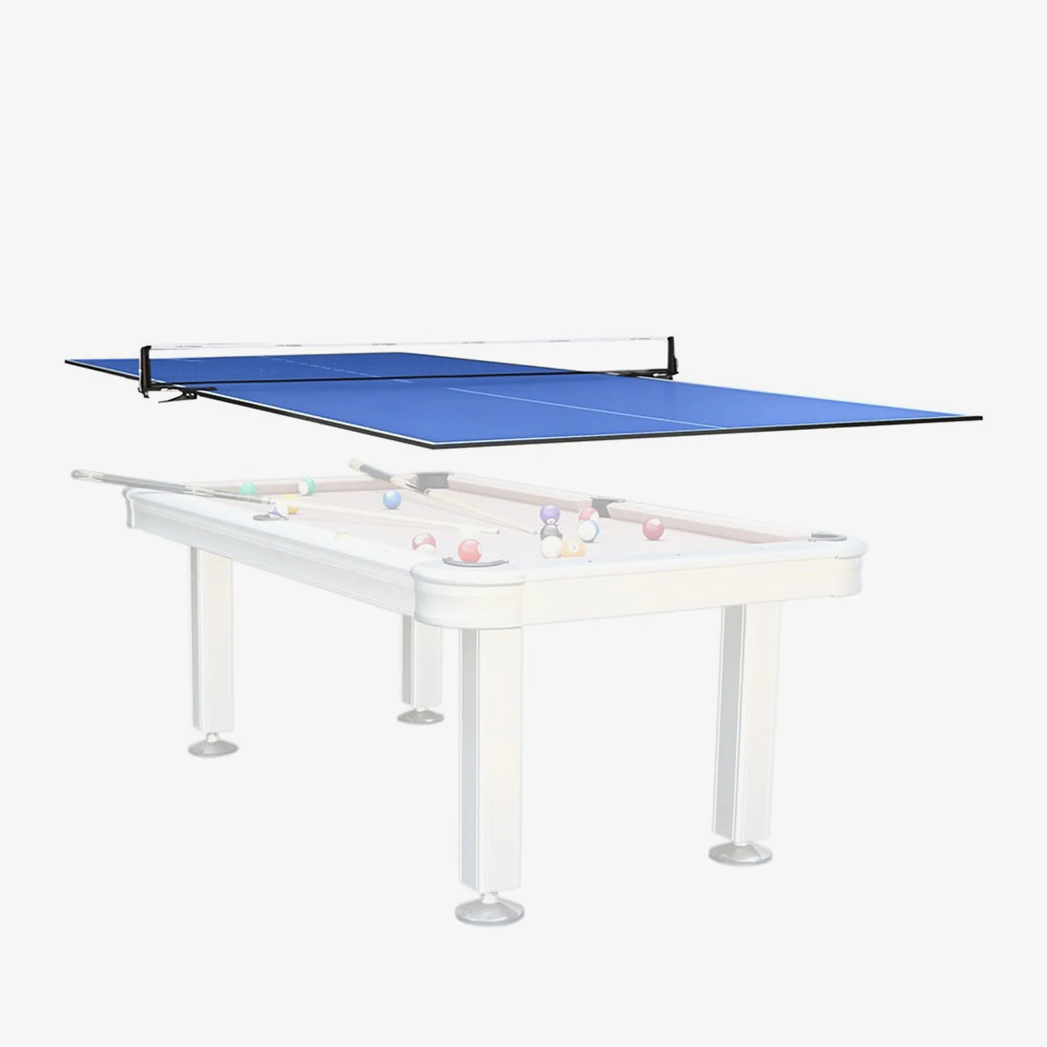 Cornilleau Blue Indoor Table Tennis Conversion Top - Image 3