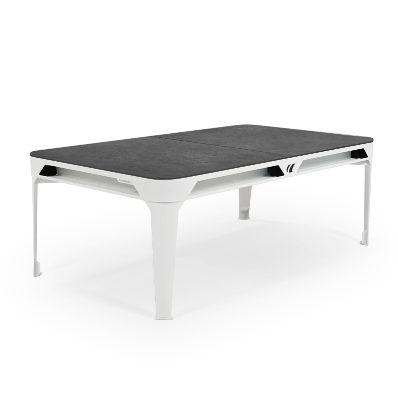 Cornilleau HYPHEN Outdoor Pool Table - White Frame / Dark Grey Cloth - Image 10