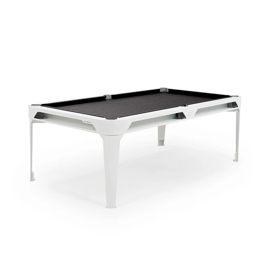 Cornilleau HYPHEN Outdoor Pool Table - White Frame / Dark Grey Cloth - Image 4