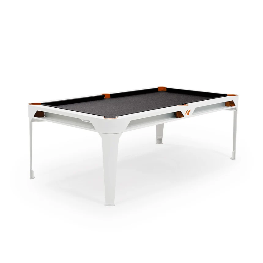 Cornilleau HYPHEN Outdoor Pool Table - White Frame / Dark Grey Cloth - Image 5