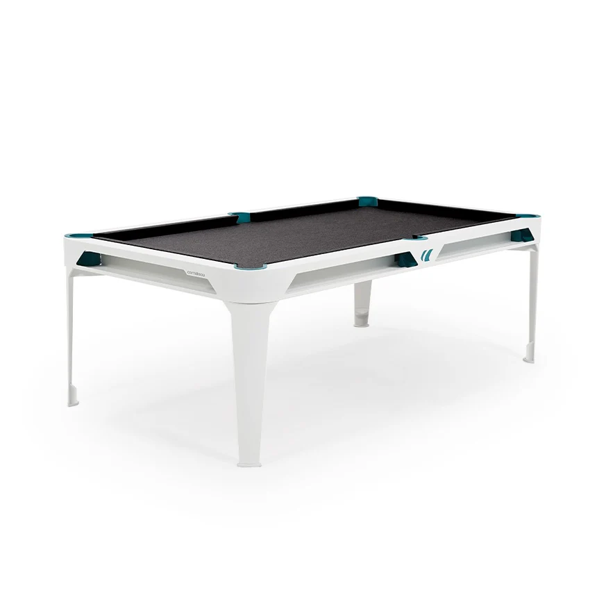 Cornilleau HYPHEN Outdoor Pool Table - White Frame / Dark Grey Cloth - Image 7