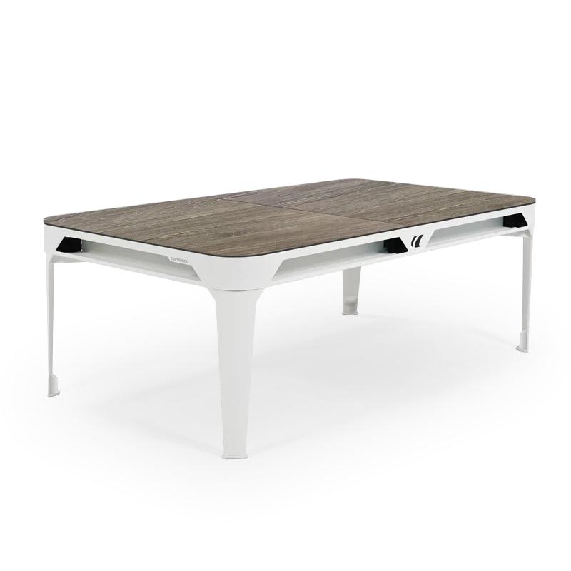 Cornilleau HYPHEN Outdoor Pool Table - White Frame / Dark Grey Cloth - Image 9