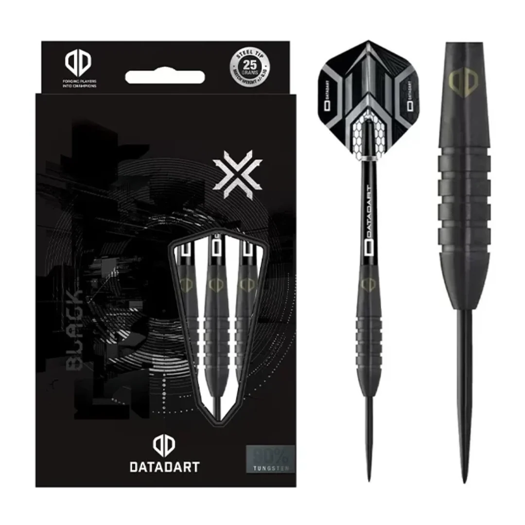 Datadart Black Torpedo 25g Steel Tip Darts - Image 3