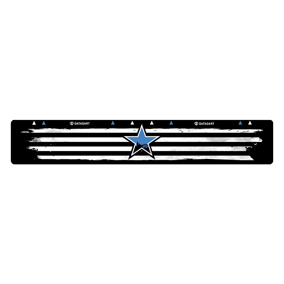 Datadart Darts Oche Throw Line - Black & White Star
