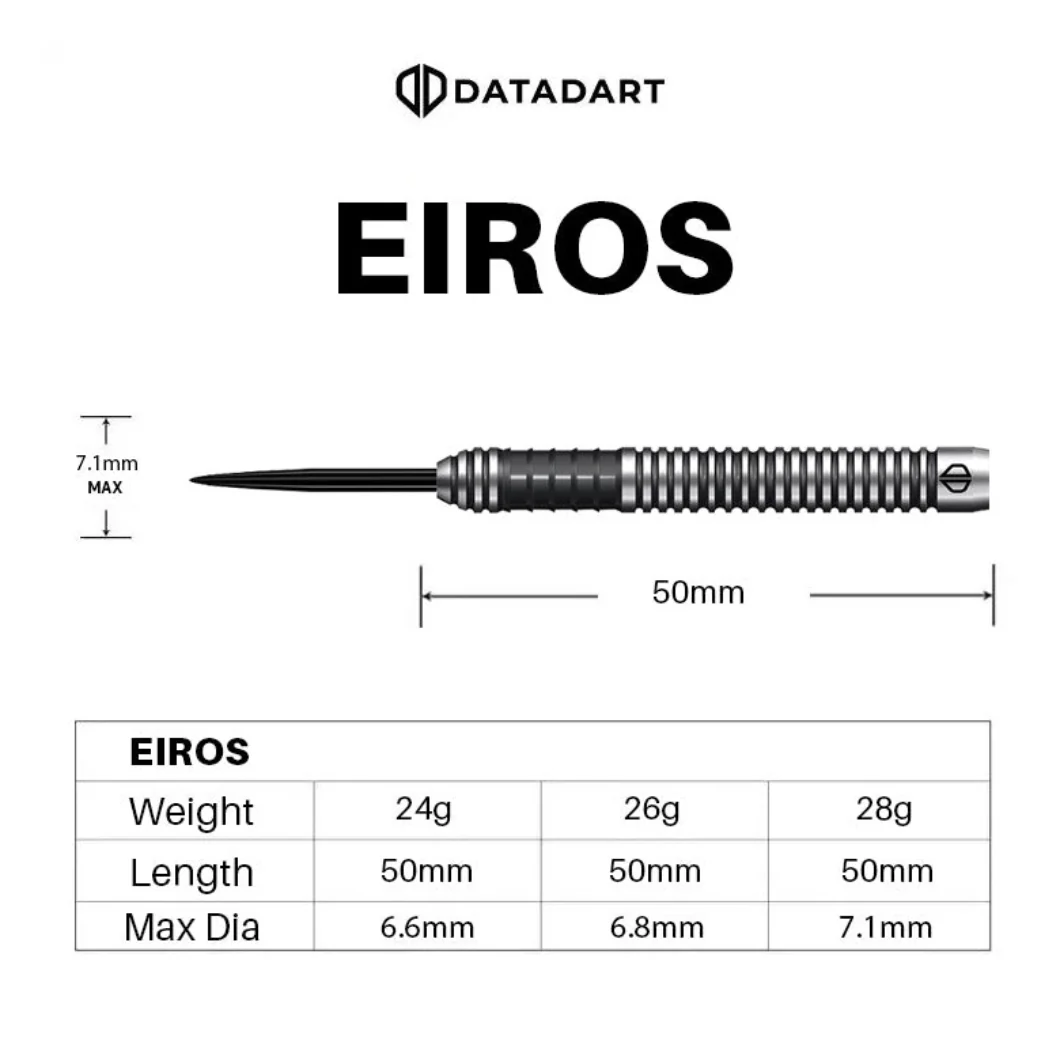 Datadart Eiros 90% Tungsten Darts 24g - Image 2