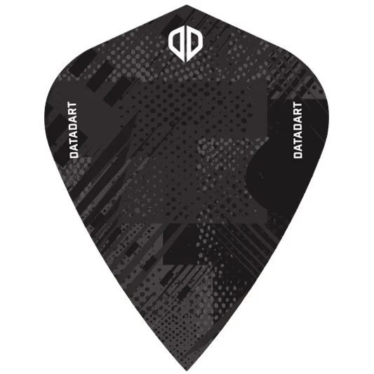 Datadart Grunge Black Dart Flights