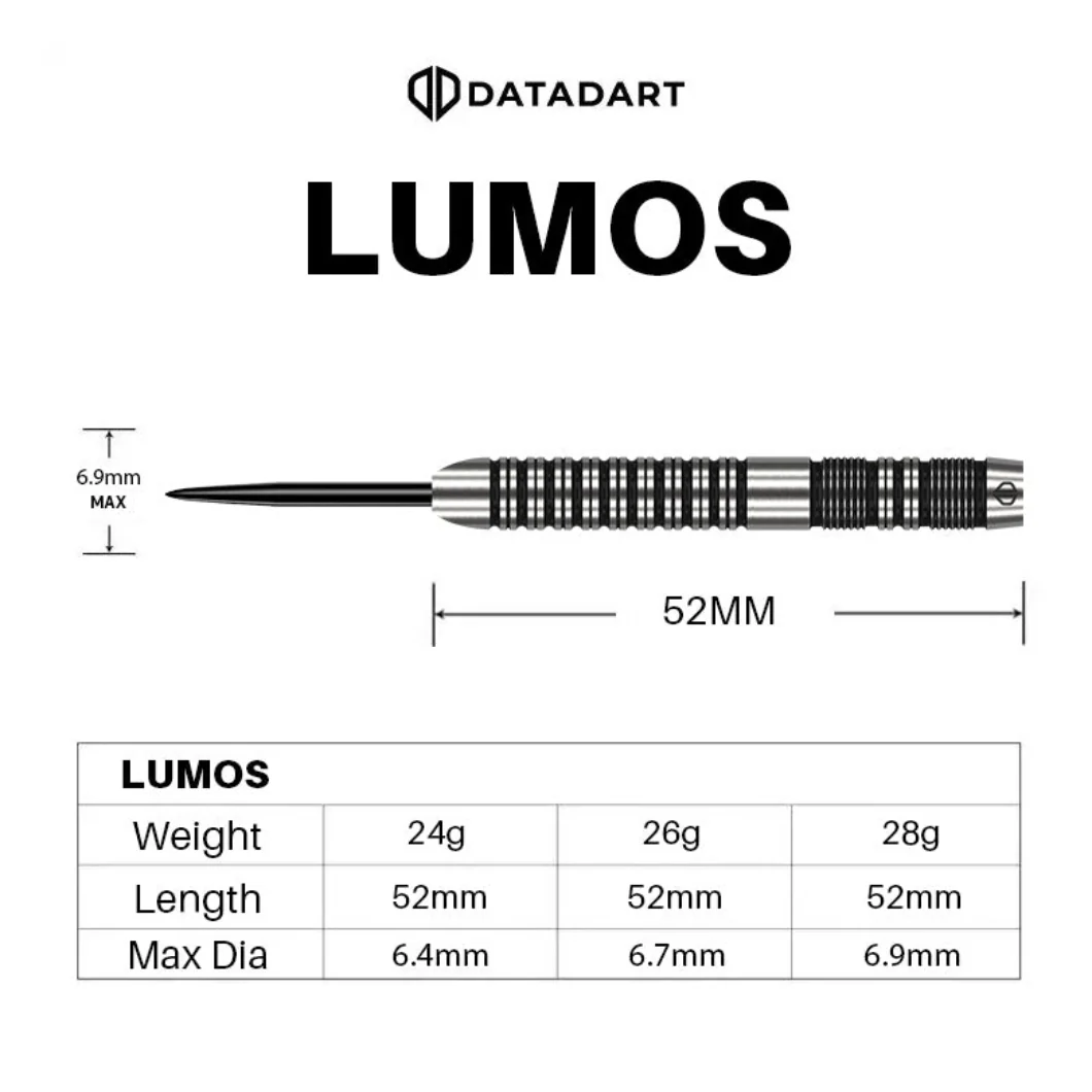 Datadart Lumos 90% Tungsten Darts 28g - Image 3