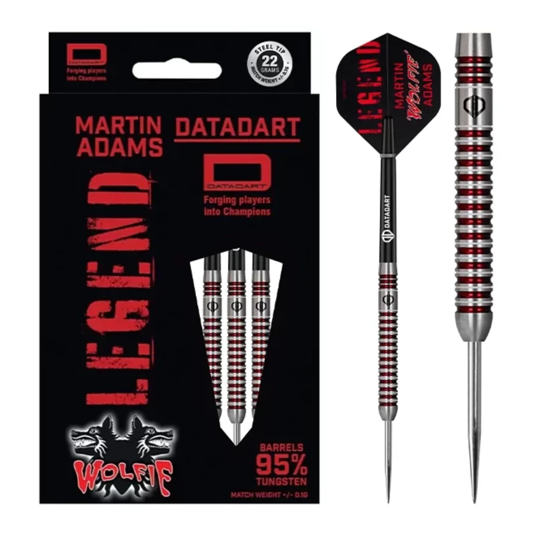 Datadart Martin Adams Legend 24g 95% Tungsten Steel Tip Darts - Image 3