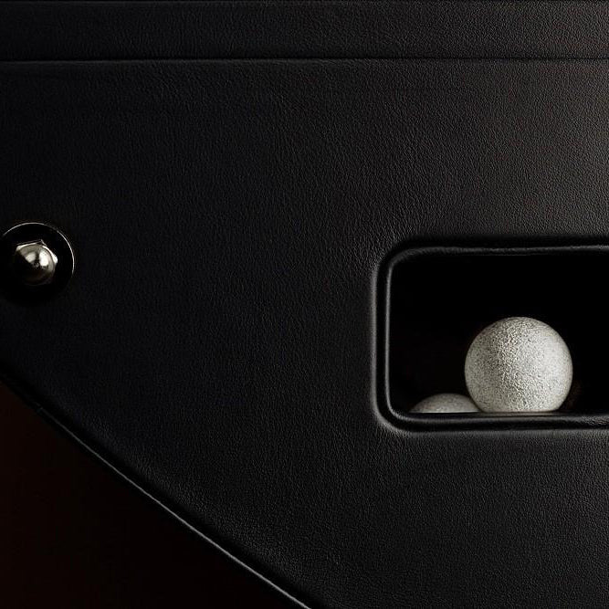 Domeau & Pérès B90 Noir Black Leather Football Table - Image 3