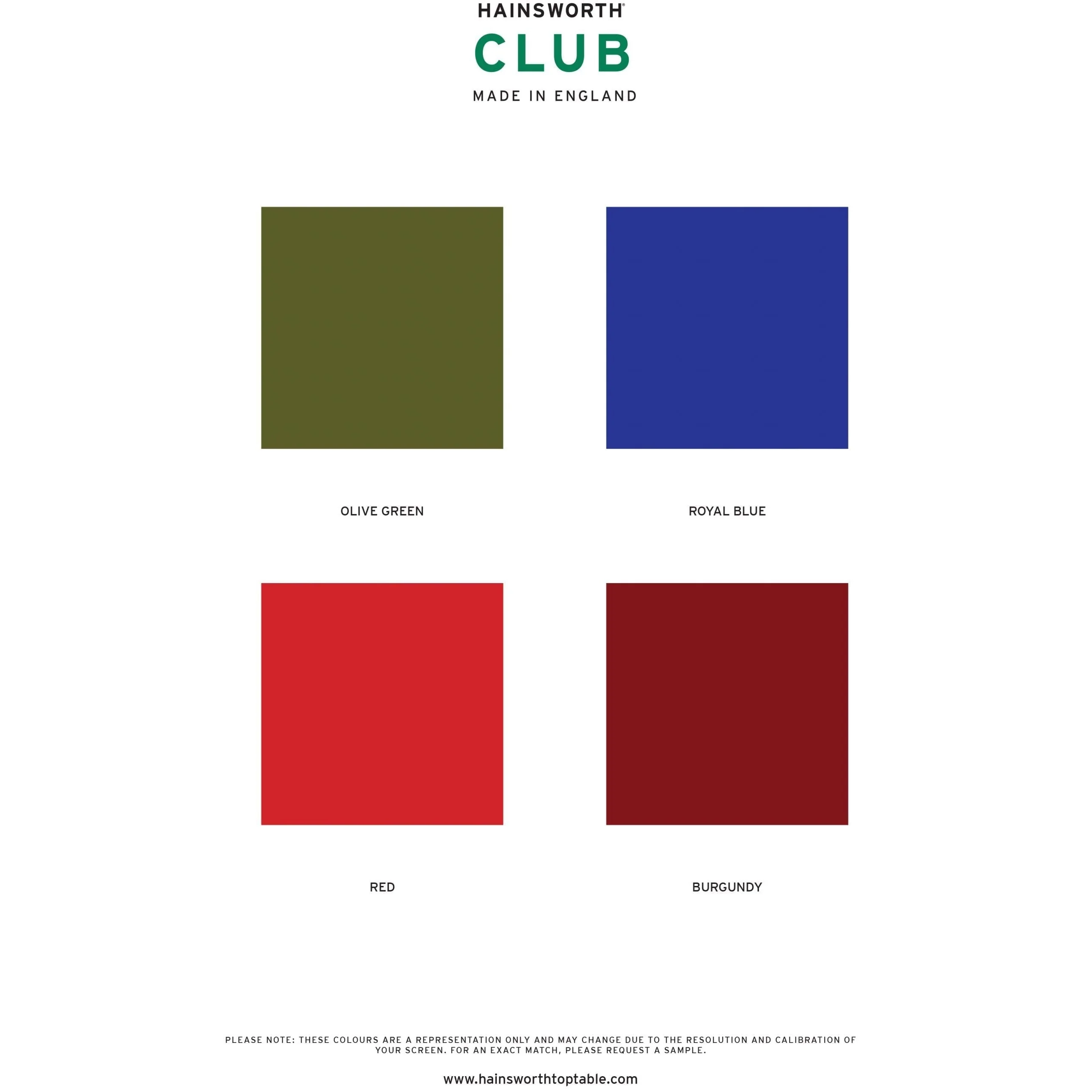 Hainsworth Club Pool Table Cloth - Image 2