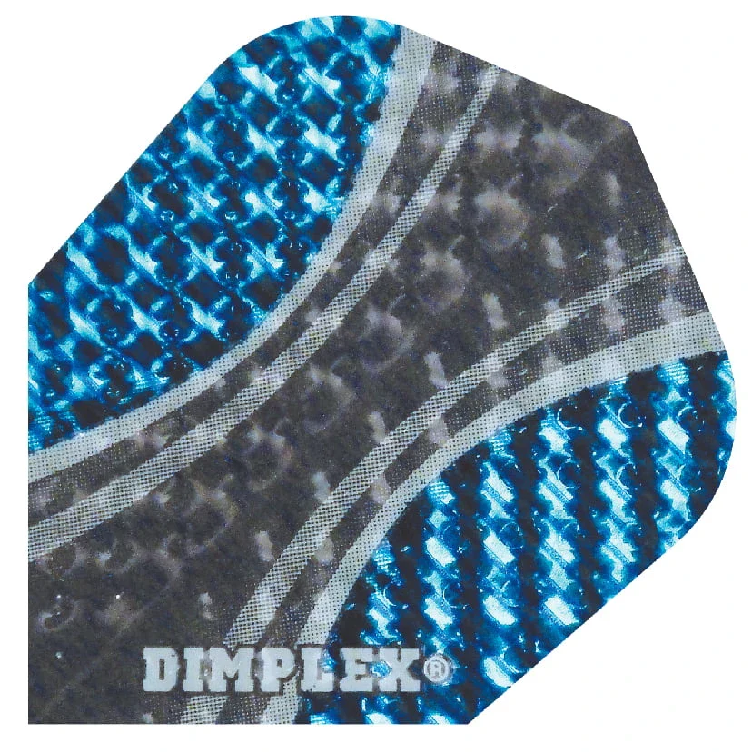 Harrows Dimplex Blue And Black Curved Dart Flights