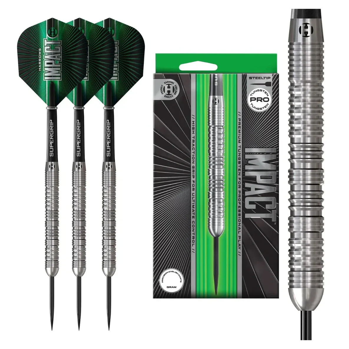 Harrows Impact Premium Tungsten Steel Tip Darts 24g - Image 4