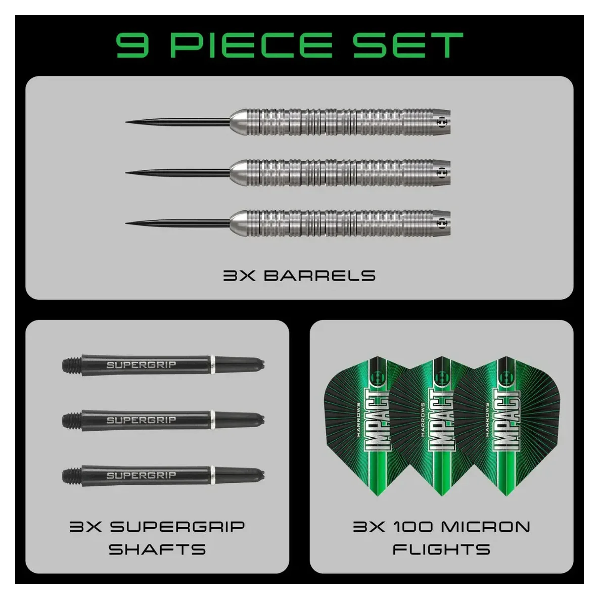 Harrows Impact Premium Tungsten Steel Tip Darts 24g - Image 5