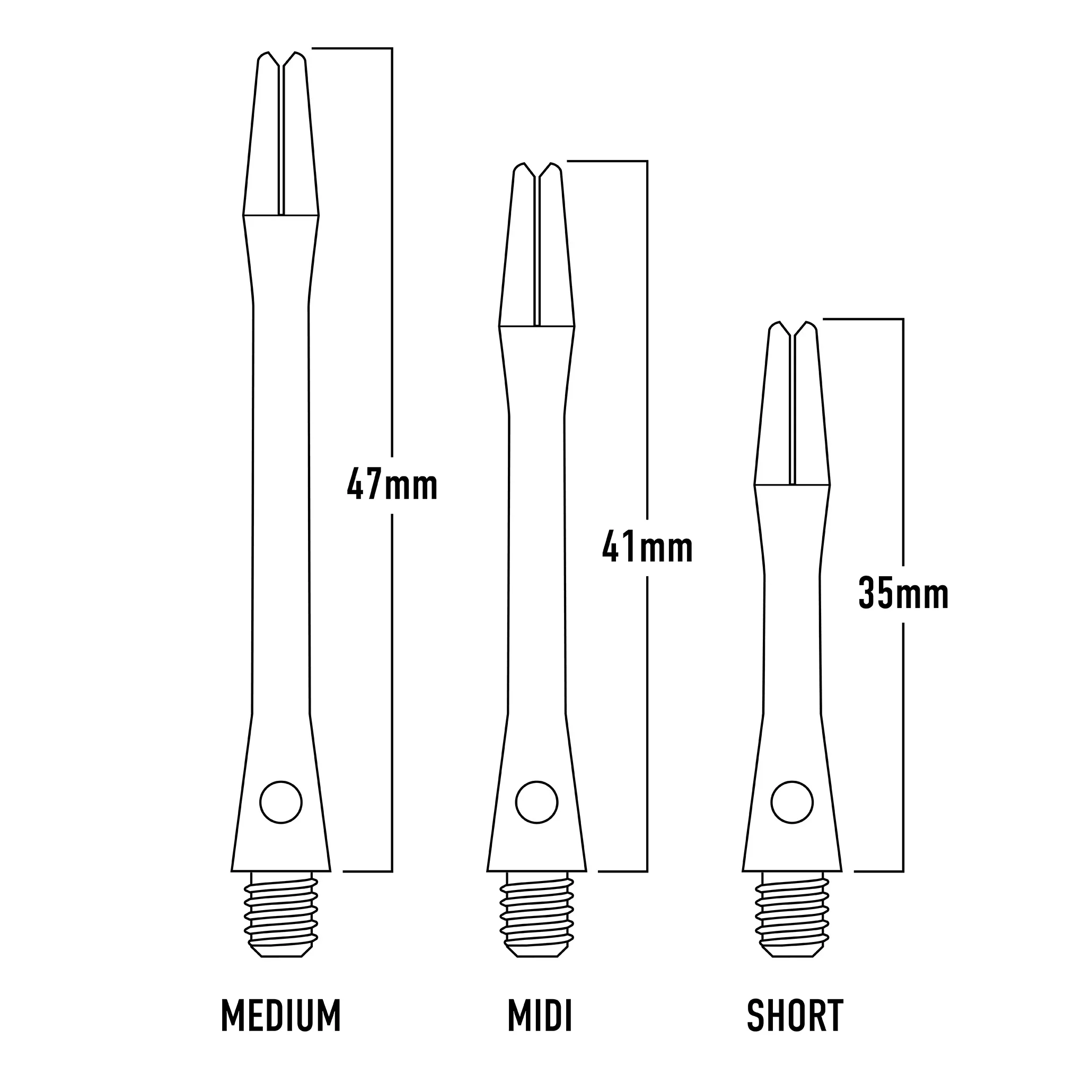 Harrows Keramic White Dart Stems - Image 2