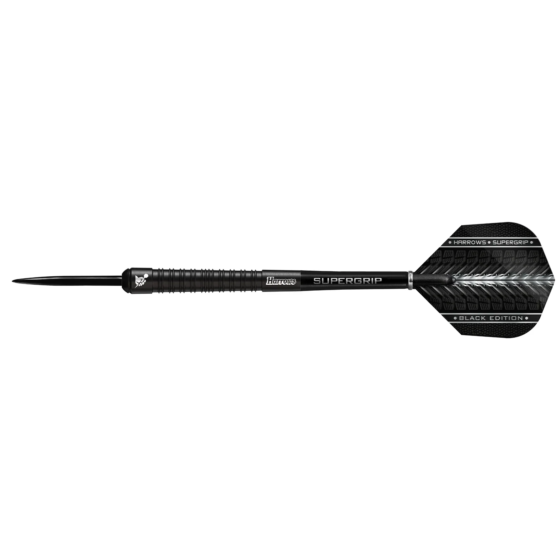 Harrows SUPERGRIP Black Edition 90% Tungsten Steel Tip Darts 22g