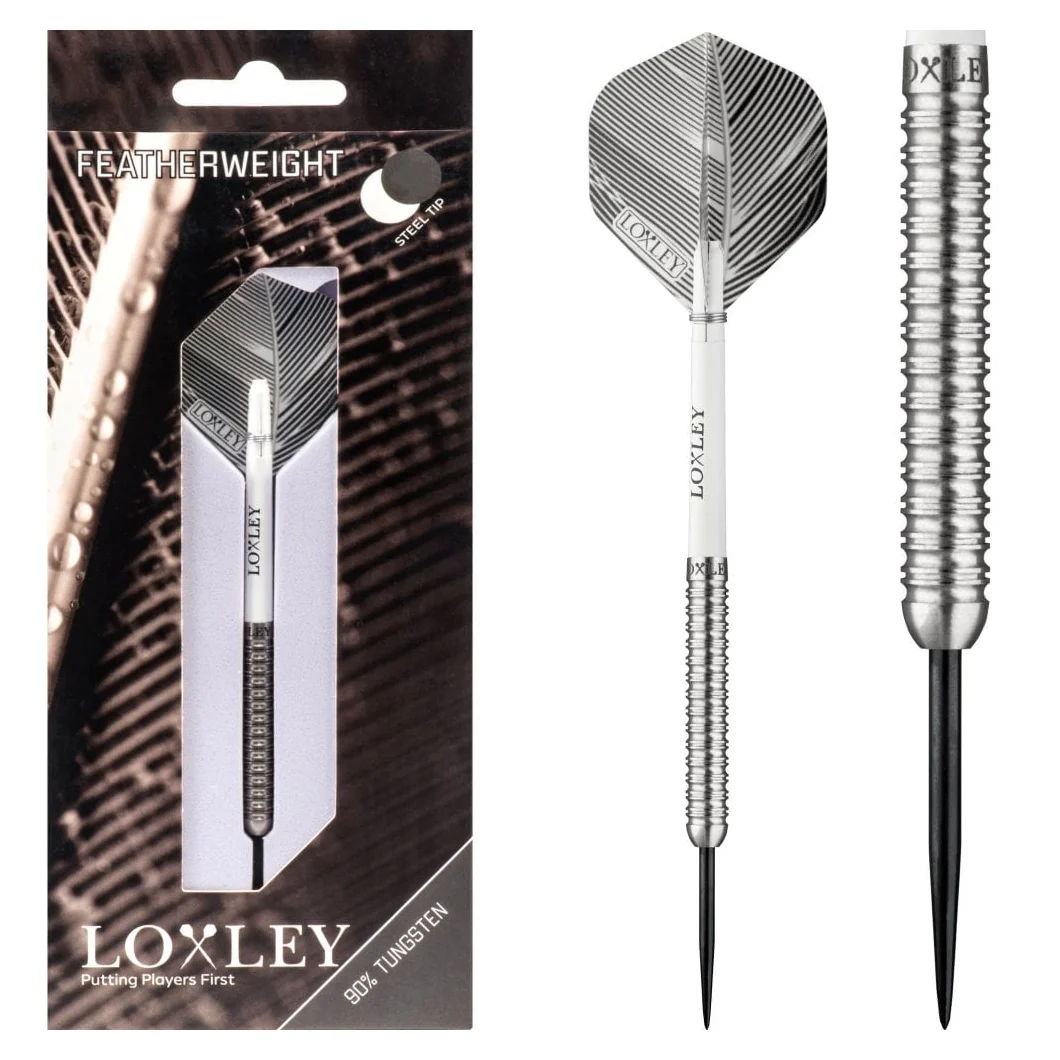 Loxley Featherweight Steel Tip Darts - Black - 18g - Image 6