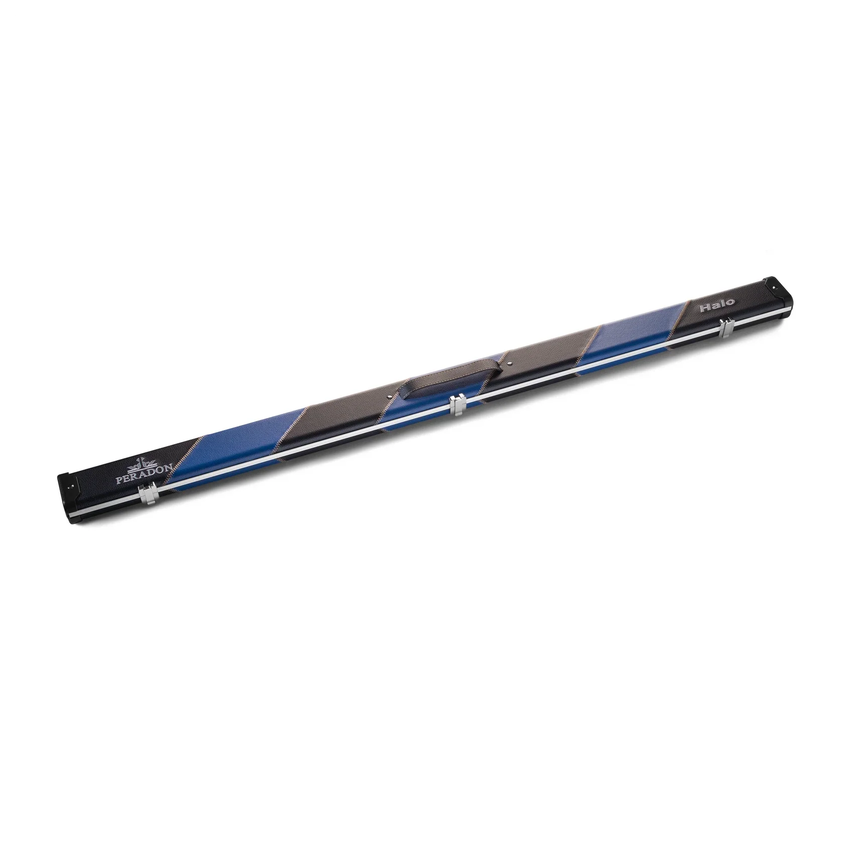Peradon Halo Black Blue Stripes ¾ Snooker Cue Case - Image 3