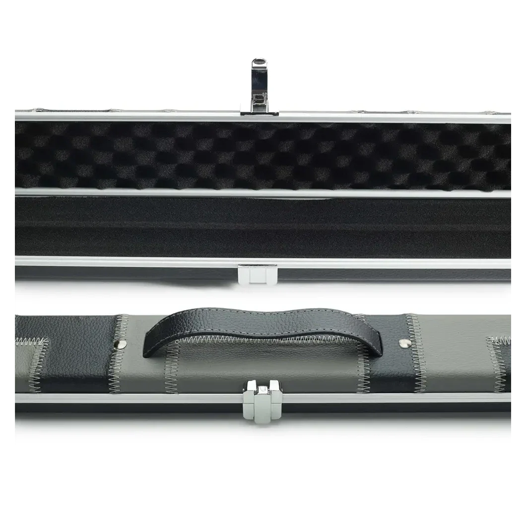 Peradon Halo Black & Grey Patch 1 Piece Wide Snooker Cue Case - Image 8