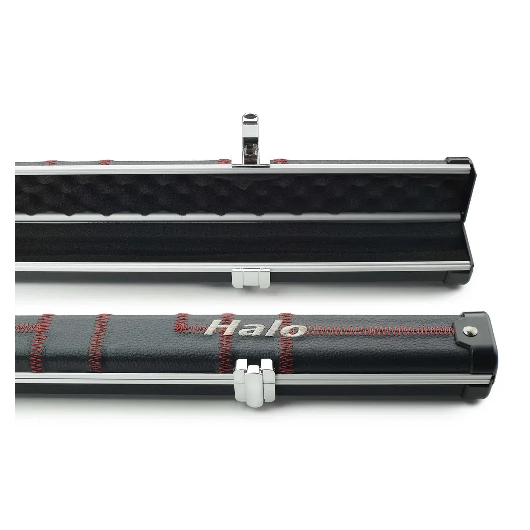 Peradon Halo Black Patch & Red Stitch 1 Piece Slim Snooker Cue Case - Image 9