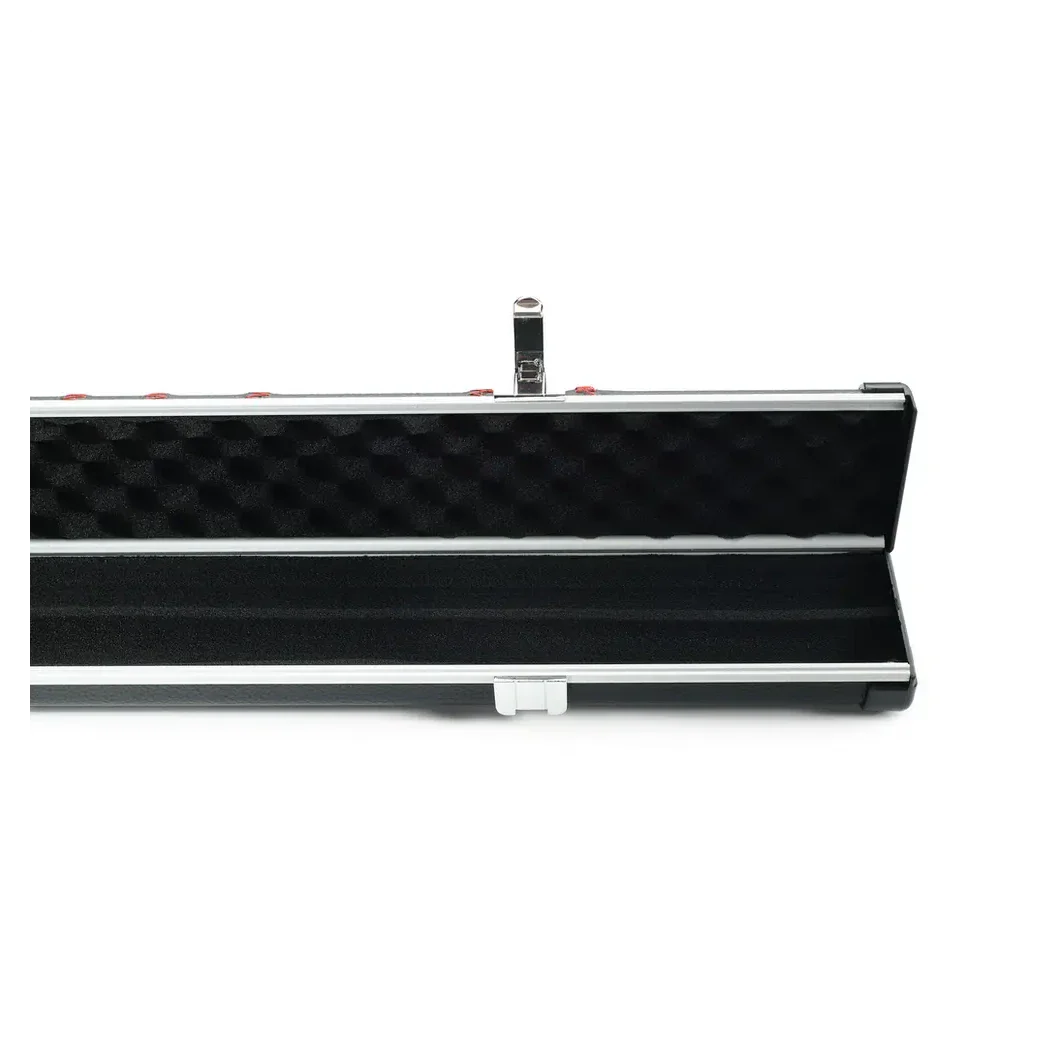 Peradon Halo Black Patch Red Stitch ¾ Snooker Cue Case - Image 2