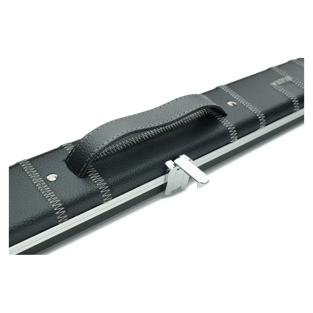 Peradon Halo Black Patch Silver Stitch ¾ Snooker Cue Case - Image 10