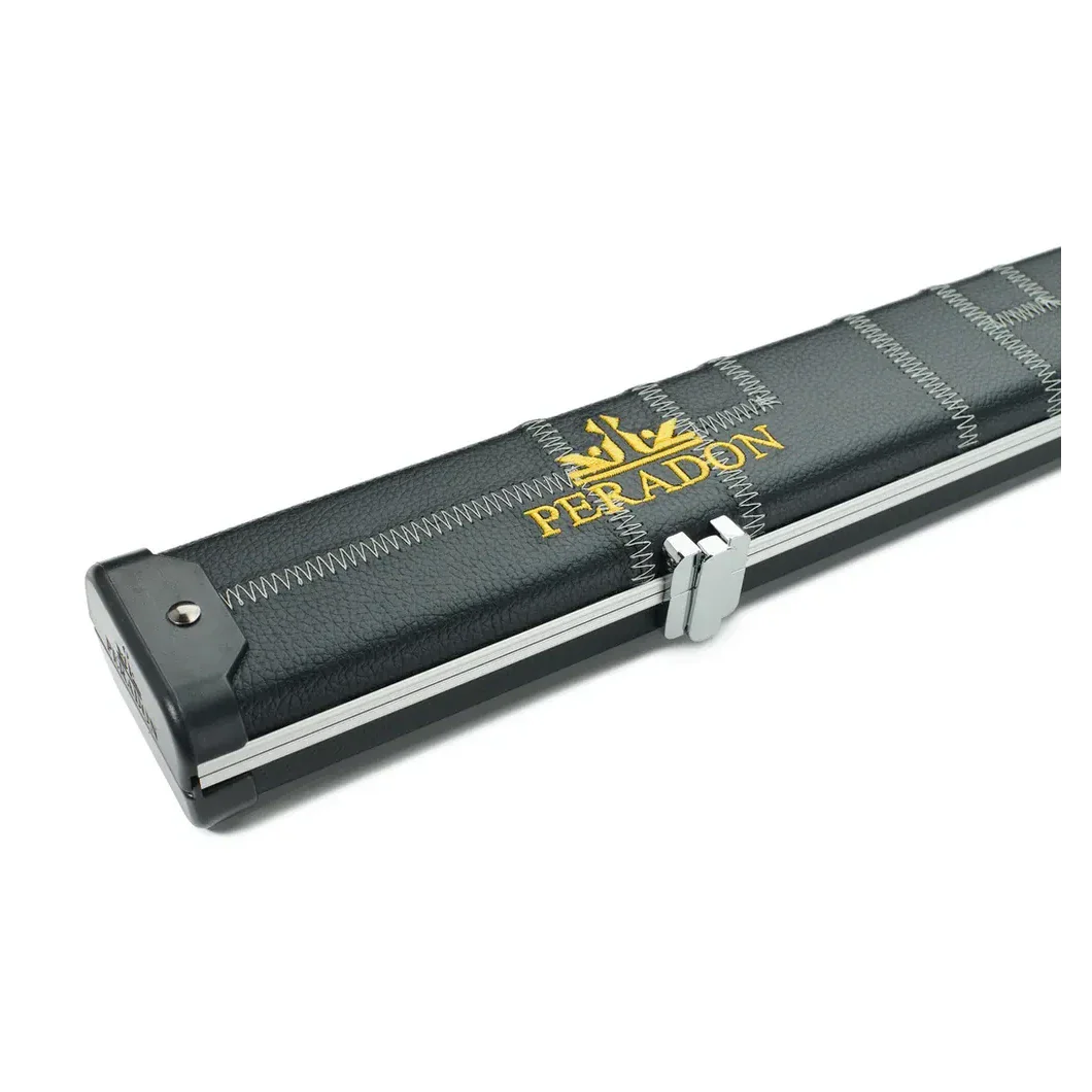 Peradon Halo Black Patch Silver Stitch ¾ Snooker Cue Case - Image 11