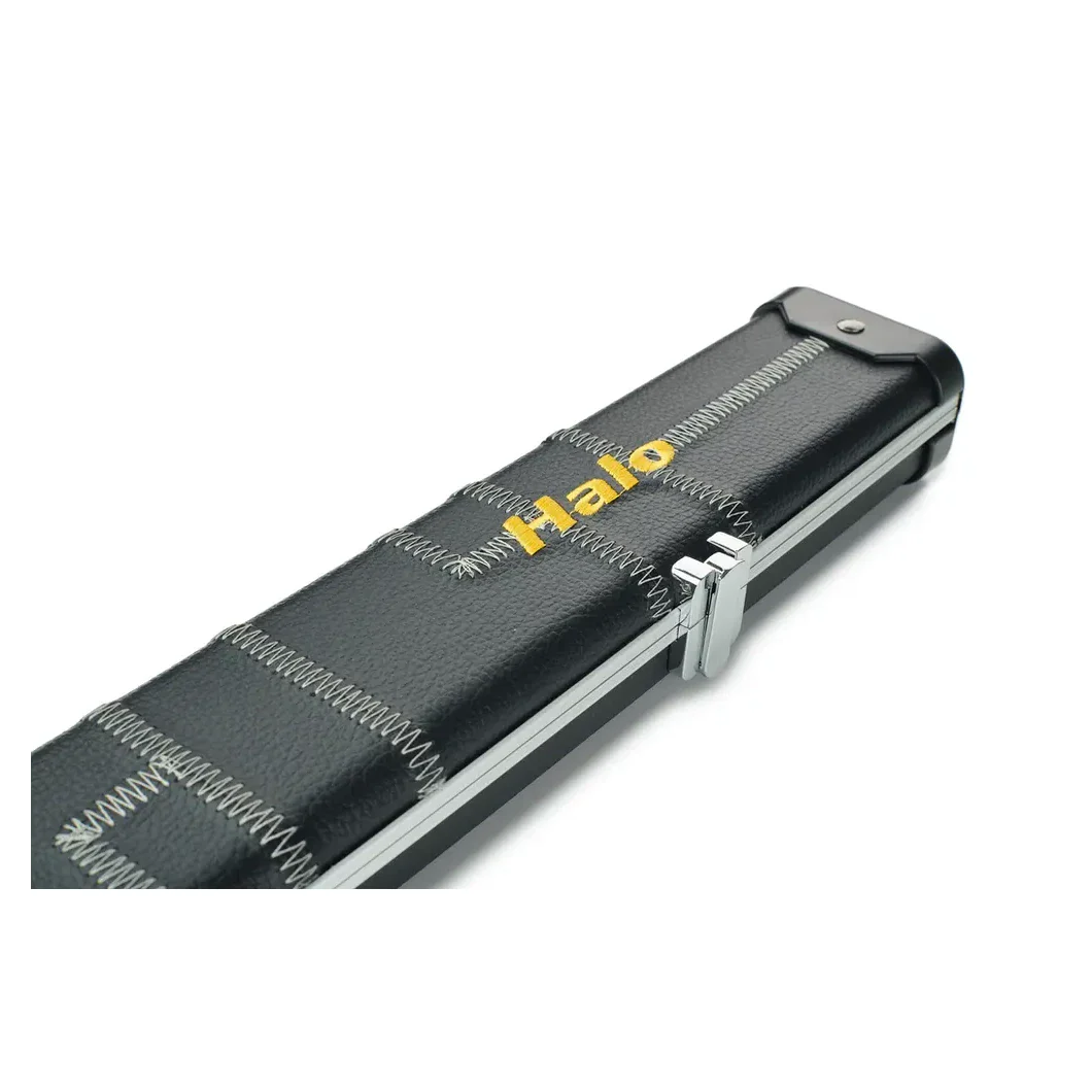 Peradon Halo Black Patch Silver Stitch ¾ Snooker Cue Case - Image 12