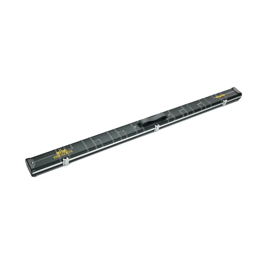 Peradon Halo Black Patch Silver Stitch ¾ Snooker Cue Case - Image 3