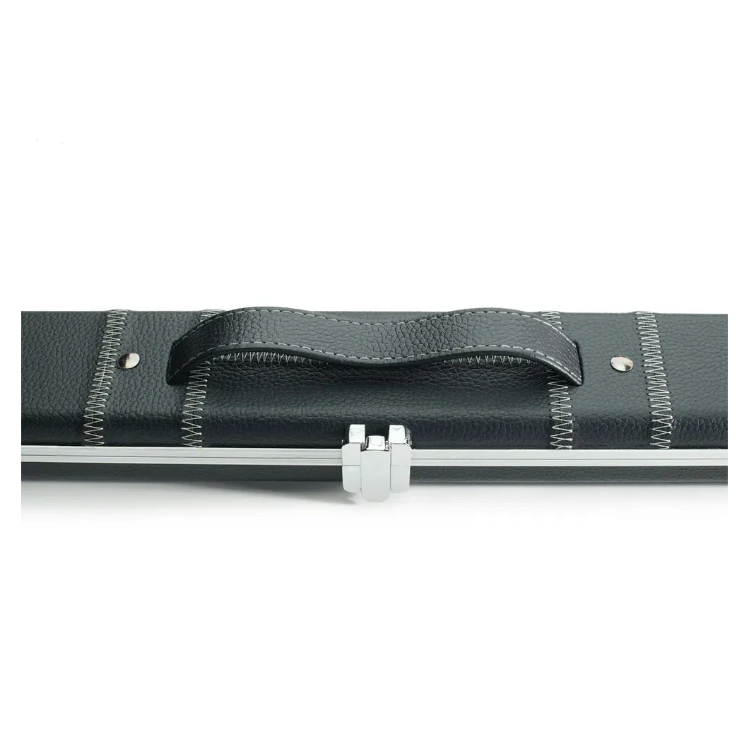 Peradon Halo Black Patch Silver Stitch ¾ Snooker Cue Case - Image 6