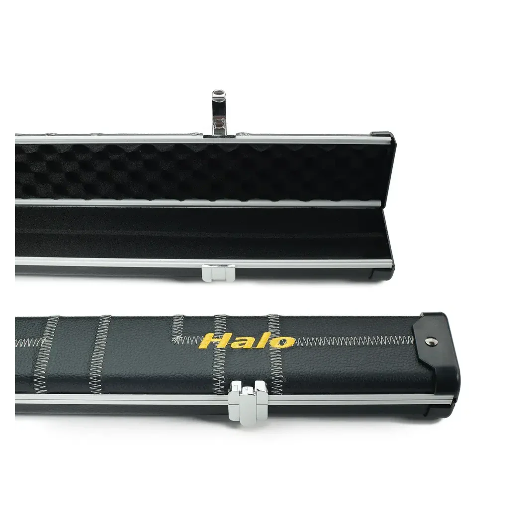 Peradon Halo Black Patch Silver Stitch ¾ Snooker Cue Case - Image 9