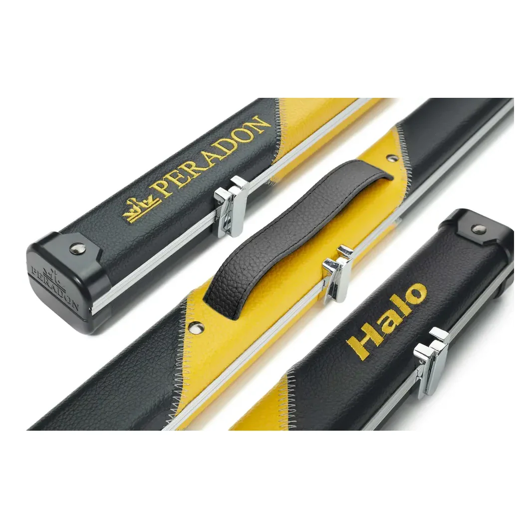 Peradon Halo Black & Yellow Stripe 1 Piece Slim Snooker Cue Case - Image 6