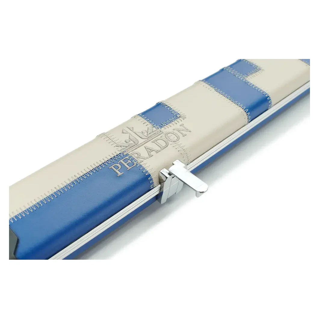 Peradon Halo Blue Cream Patchwork ¾ Snooker Cue Case - Image 13