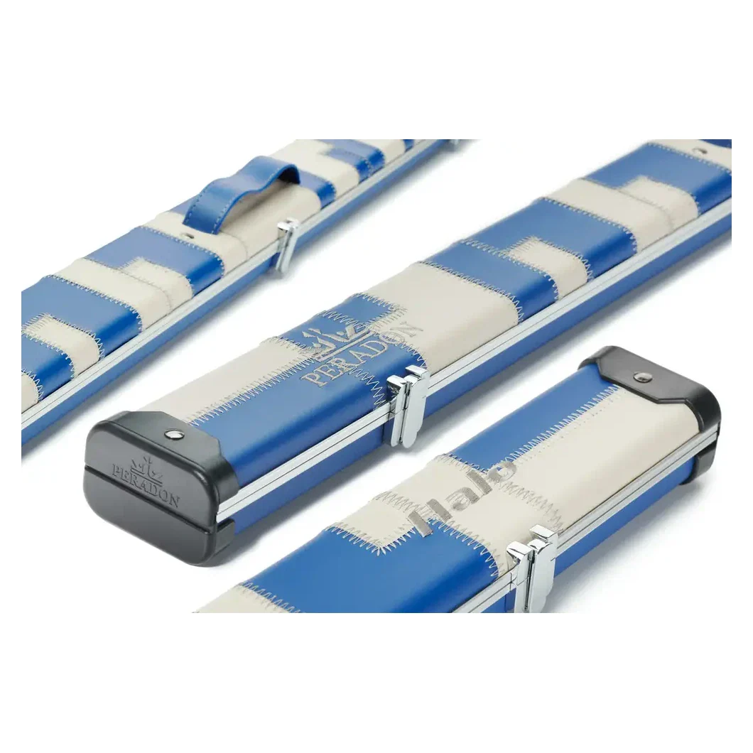 Peradon Halo Blue Cream Patchwork ¾ Snooker Cue Case - Image 16