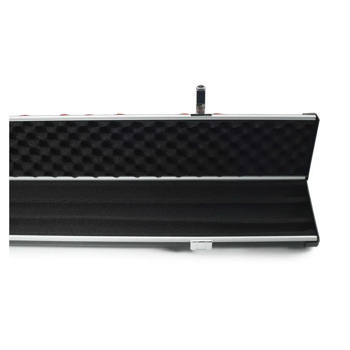 Peradon Halo Plus 1 Piece Black Patch Red Stitch Extra Wide Cue Case - Image 2