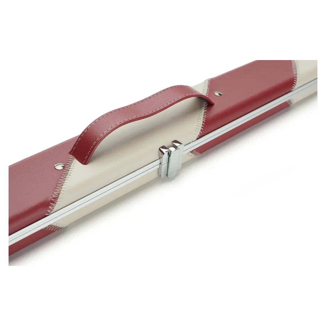 Peradon Halo Red & Cream Stripe 1 Piece Wide Snooker Cue Case - Image 10