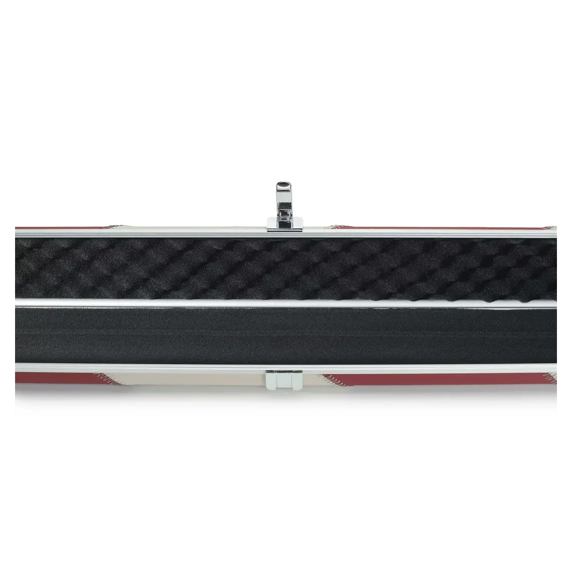Peradon Halo Red & Cream Stripe 1 Piece Wide Snooker Cue Case - Image 7