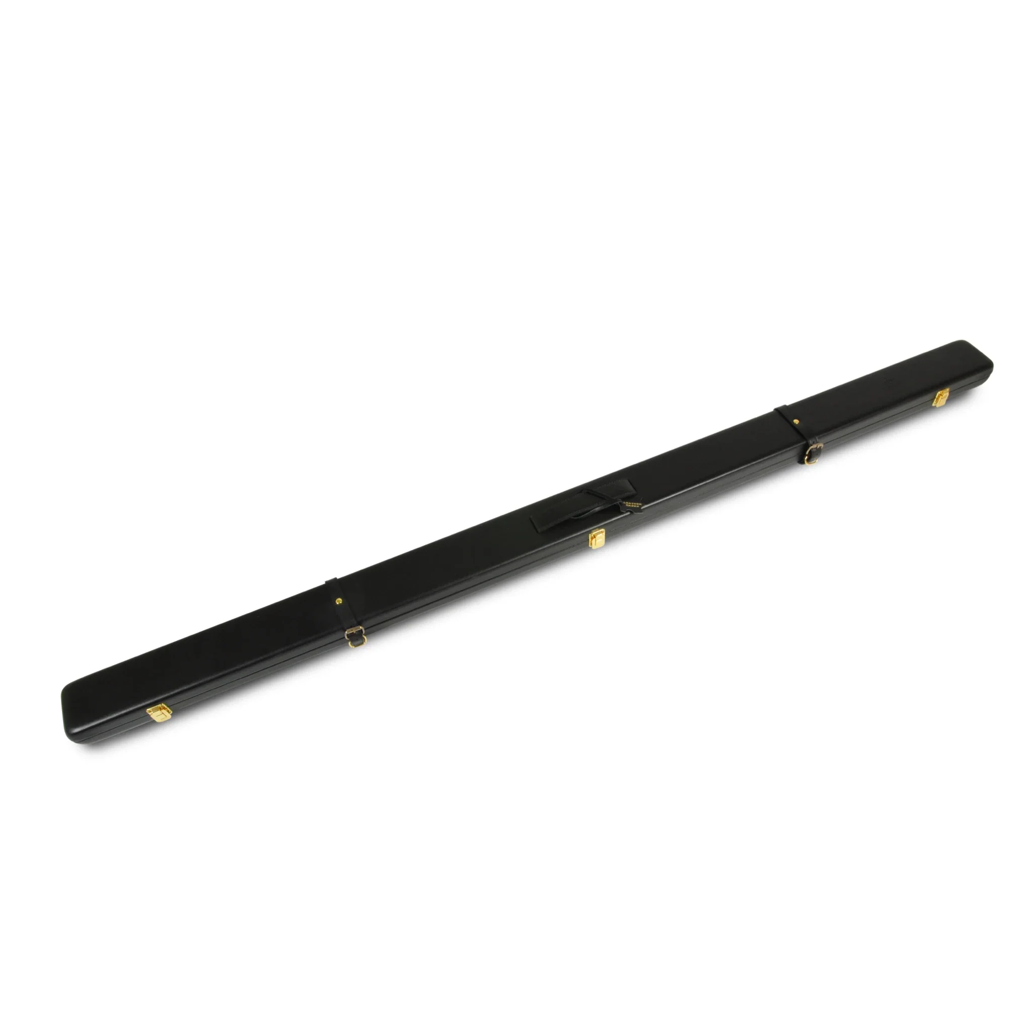 Peradon Wide Black Leather Snooker Cue Case for 1 Piece Cues