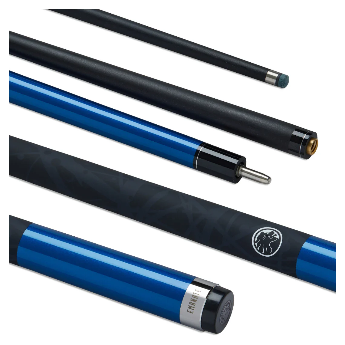 PowerGlide Emanate Carbon American Pool Cue - Blue