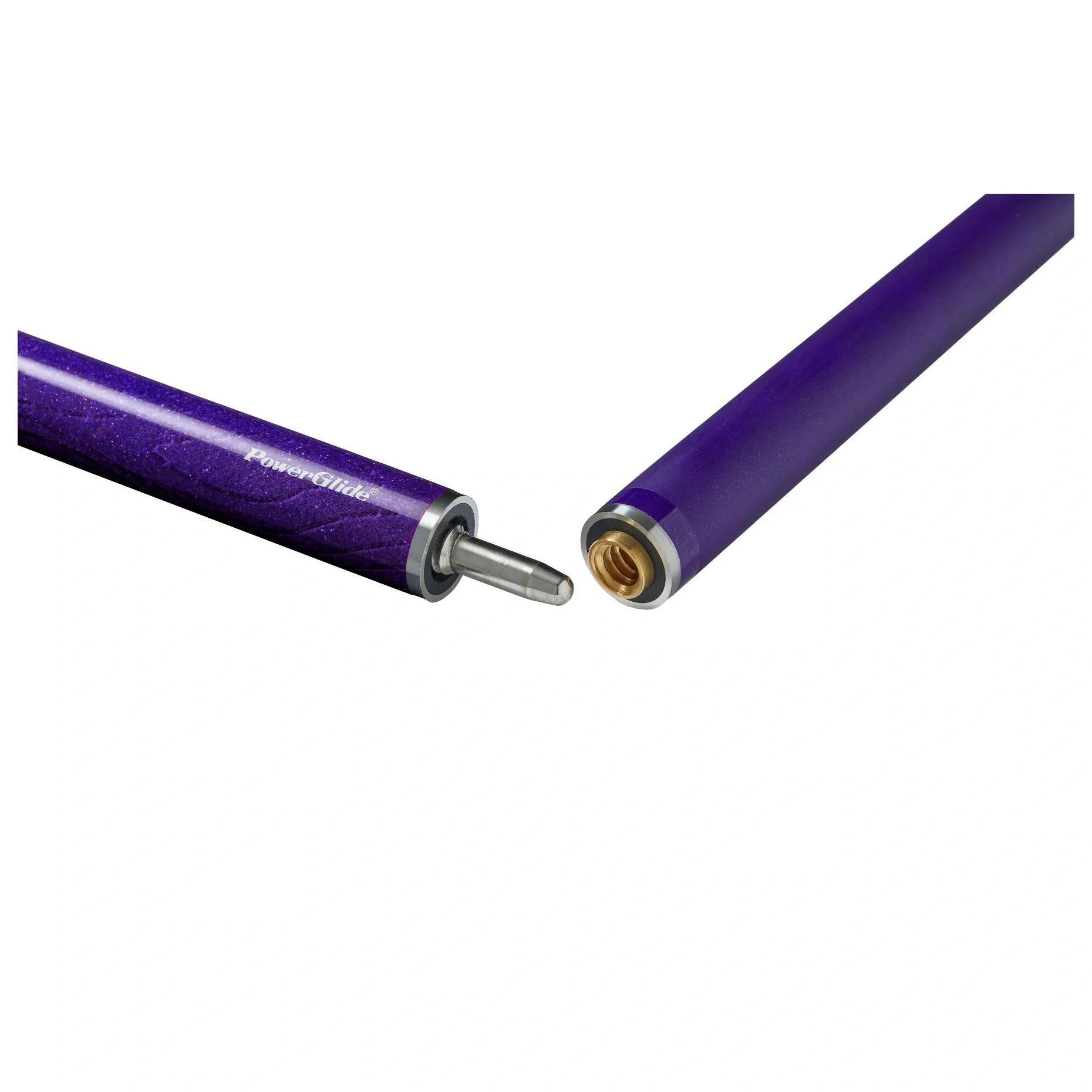 PowerGlide Ignis Carbon Purple 2 Piece 57" Snooker Cue - Image 2