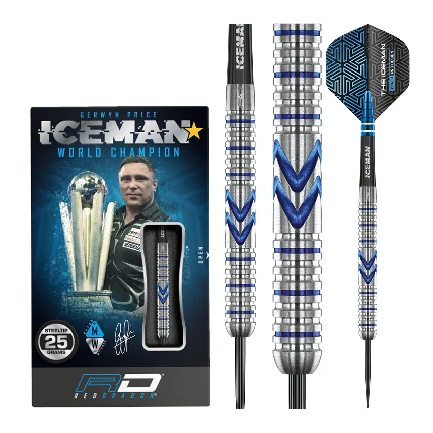 Red Dragon Gerwyn Price Midnight Edition 90% Tungsten Steel Tip Darts 25 grams - Image 5